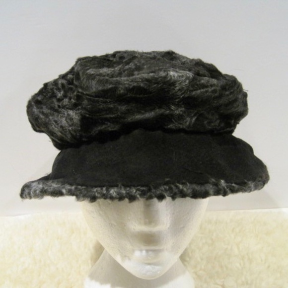 Denis Hivon Fourrures Fur/Suede Bucket Hat - Picture 2 of 8